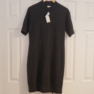 Merino Wool Short Sleeve Sweater Dress